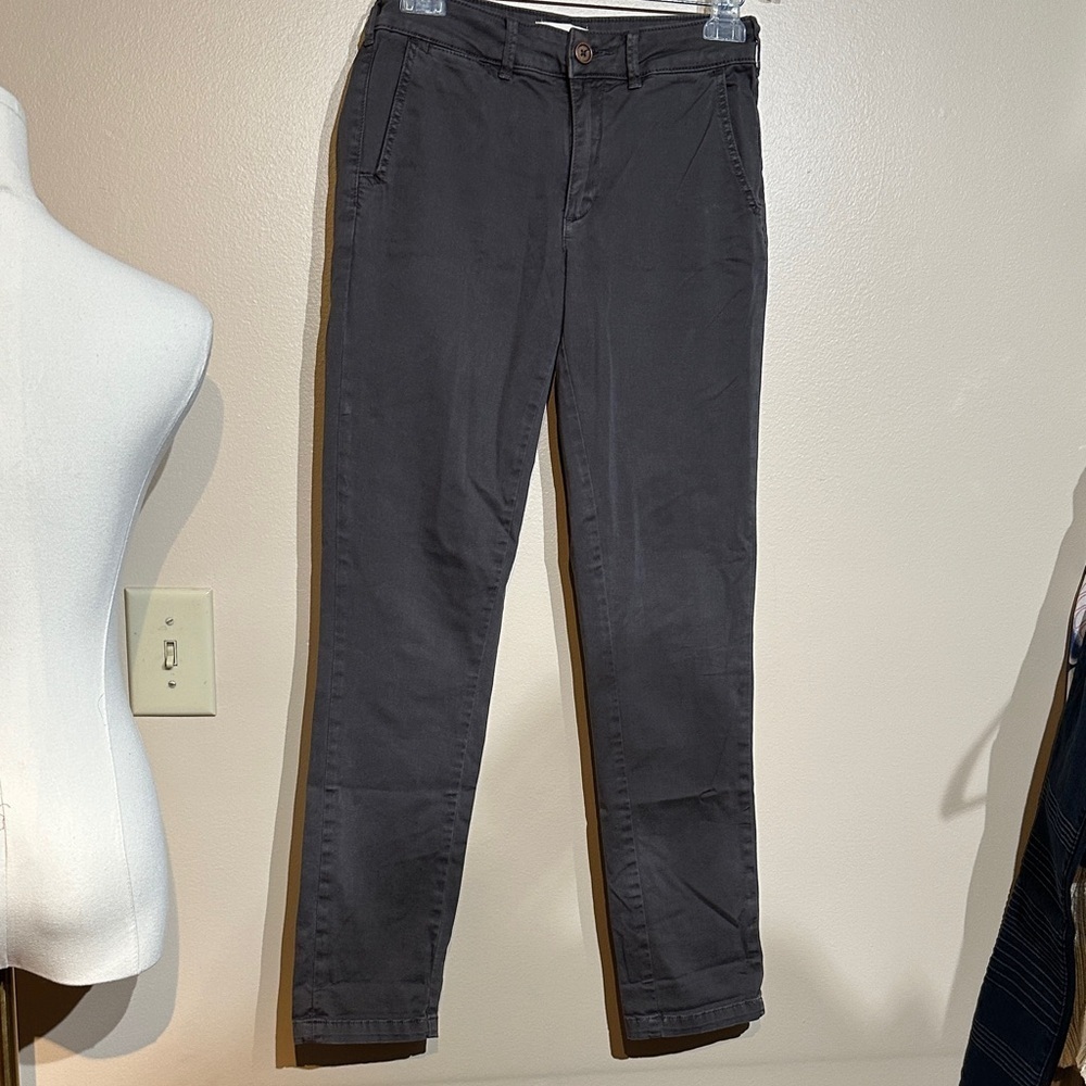 Anthropologie Charcoal Ankle Jeans